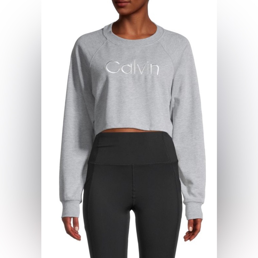 Calvin Klein Cropped Sweatshirt- Size Medium NWT